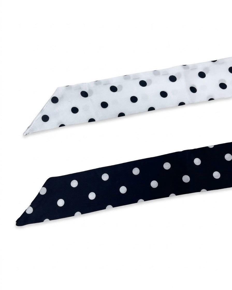 大阪店 WEB限定 受注制【Never mind the XU】Dot Ribbon Scarf