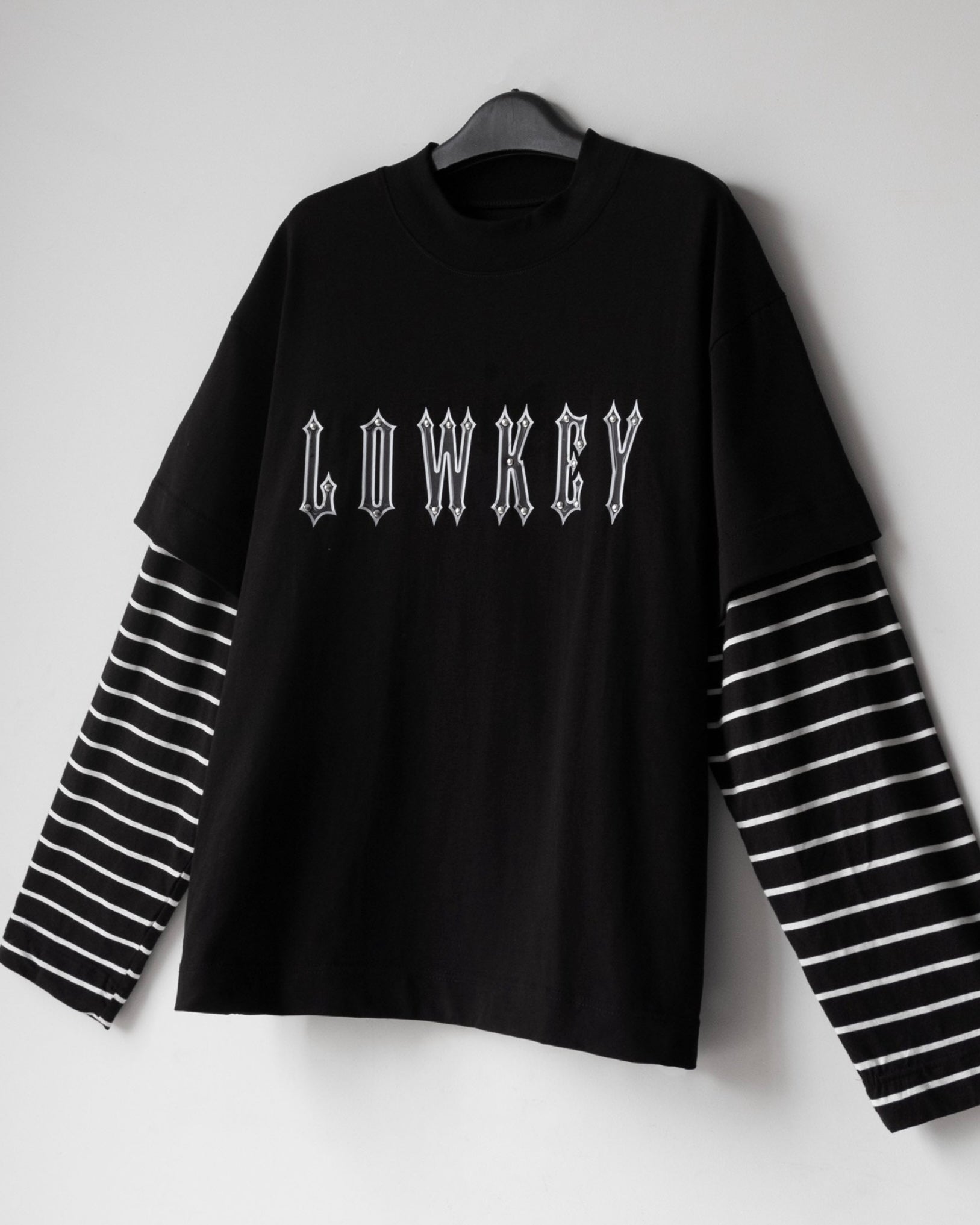 【LOWKEY CLUB】STRIPED LONG SLEEVE TSHIRTS