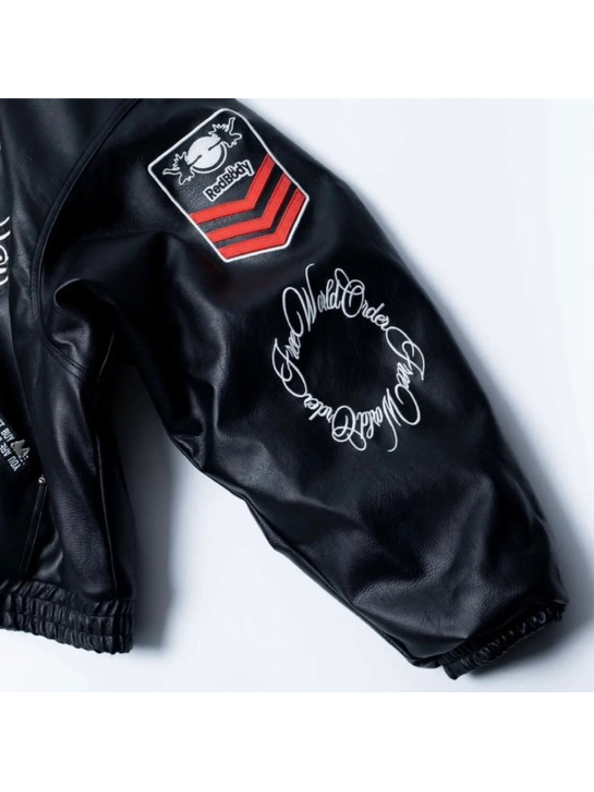 【F.V.V.O】Embroidered Hooded Bomber Jacket