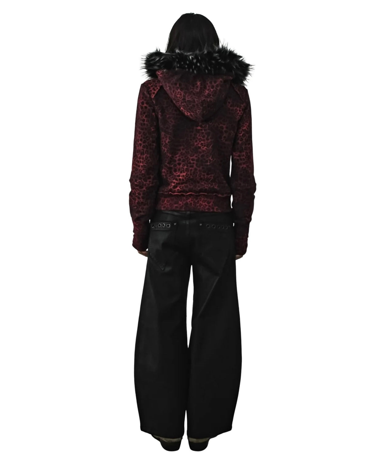 【TYPE SHADE】TYPE REOPARD FUR HOODIE