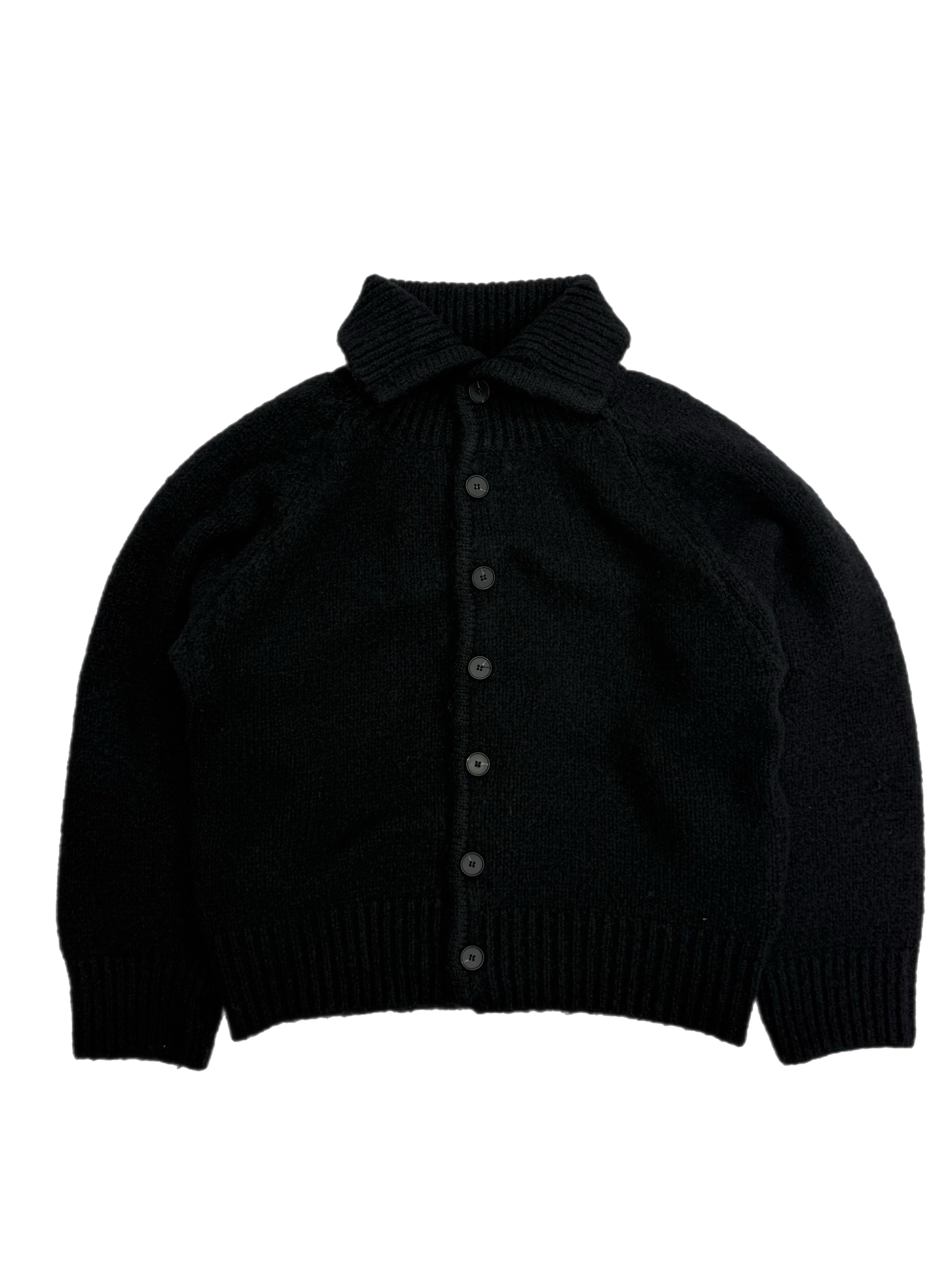 受注制【Chikashitsu +】high neck wool knit cardigan / 【チカシツプラス】ハイネックウールニットカーディガン (3color)