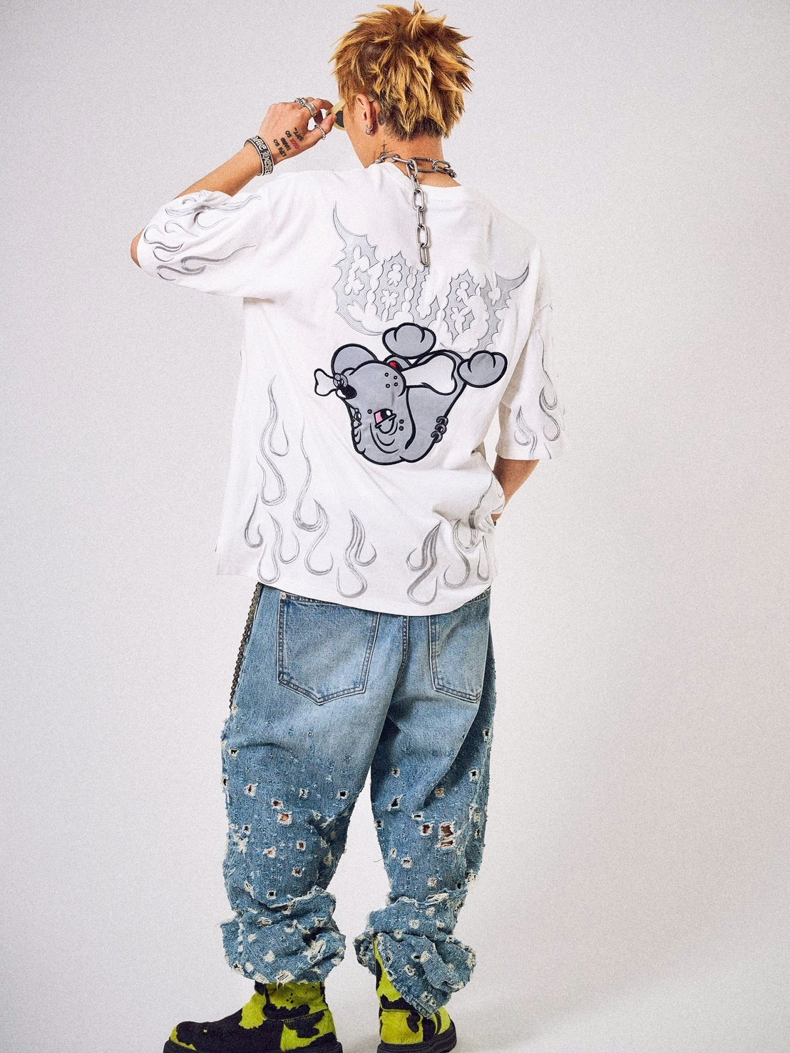 【GALFY】骨が見えしTシャツ