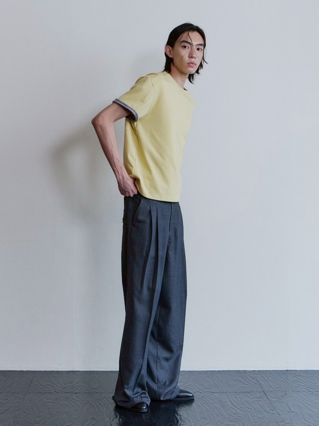 【Waviness】Stripe Layered T-shirts