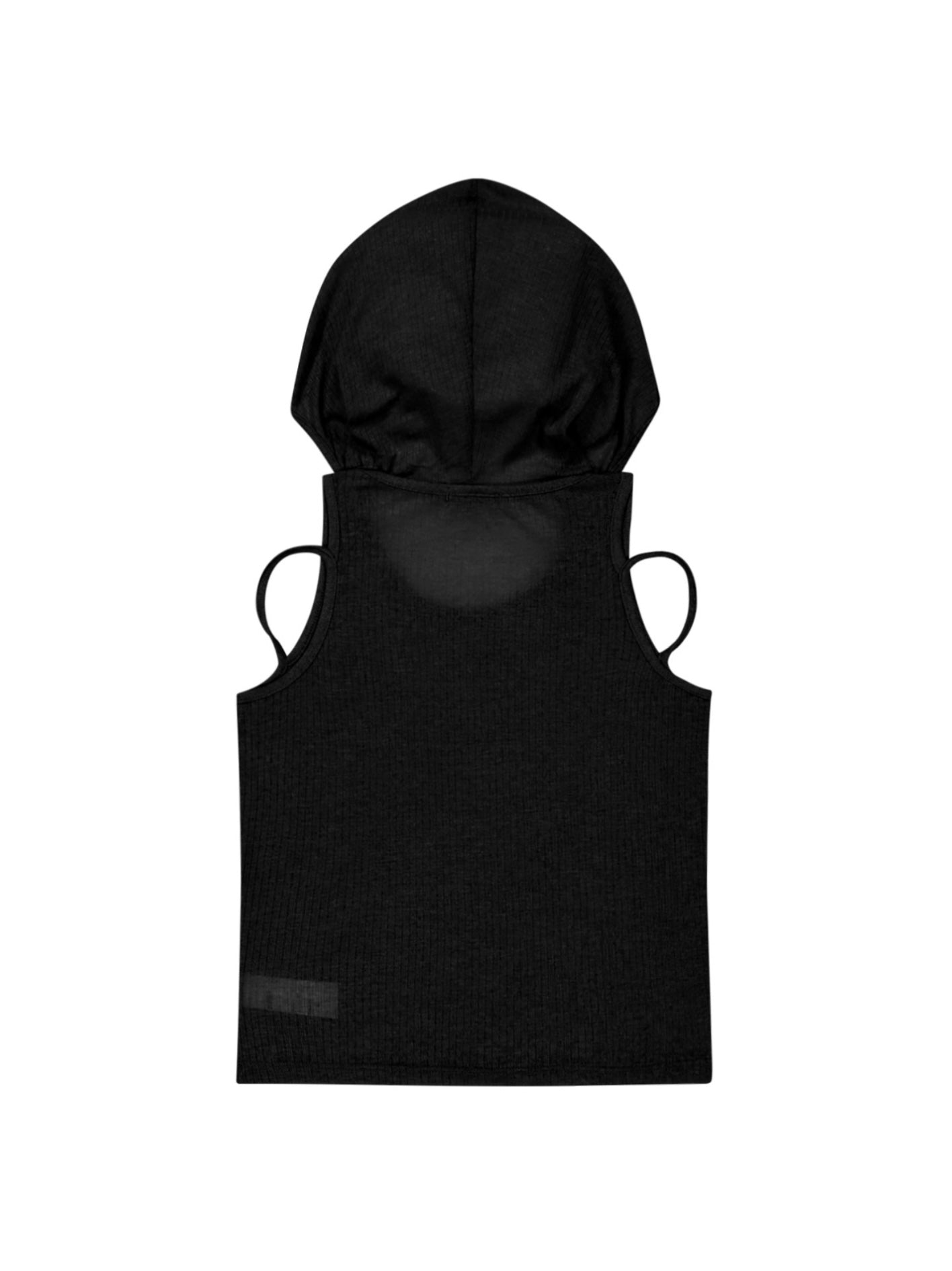 【OJOS】Rib Hood Sleeveless