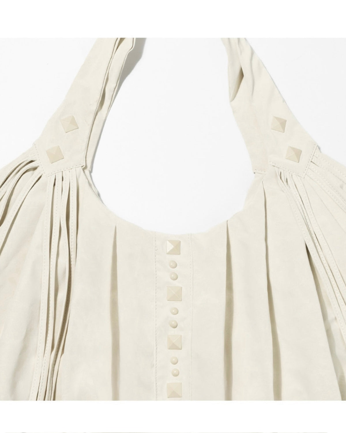 【FANCY CLUB】DRAPE FRINGE HOBO BAG