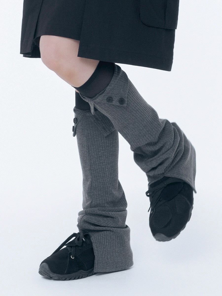 【Miseki seoul】Button slit leg warmer
