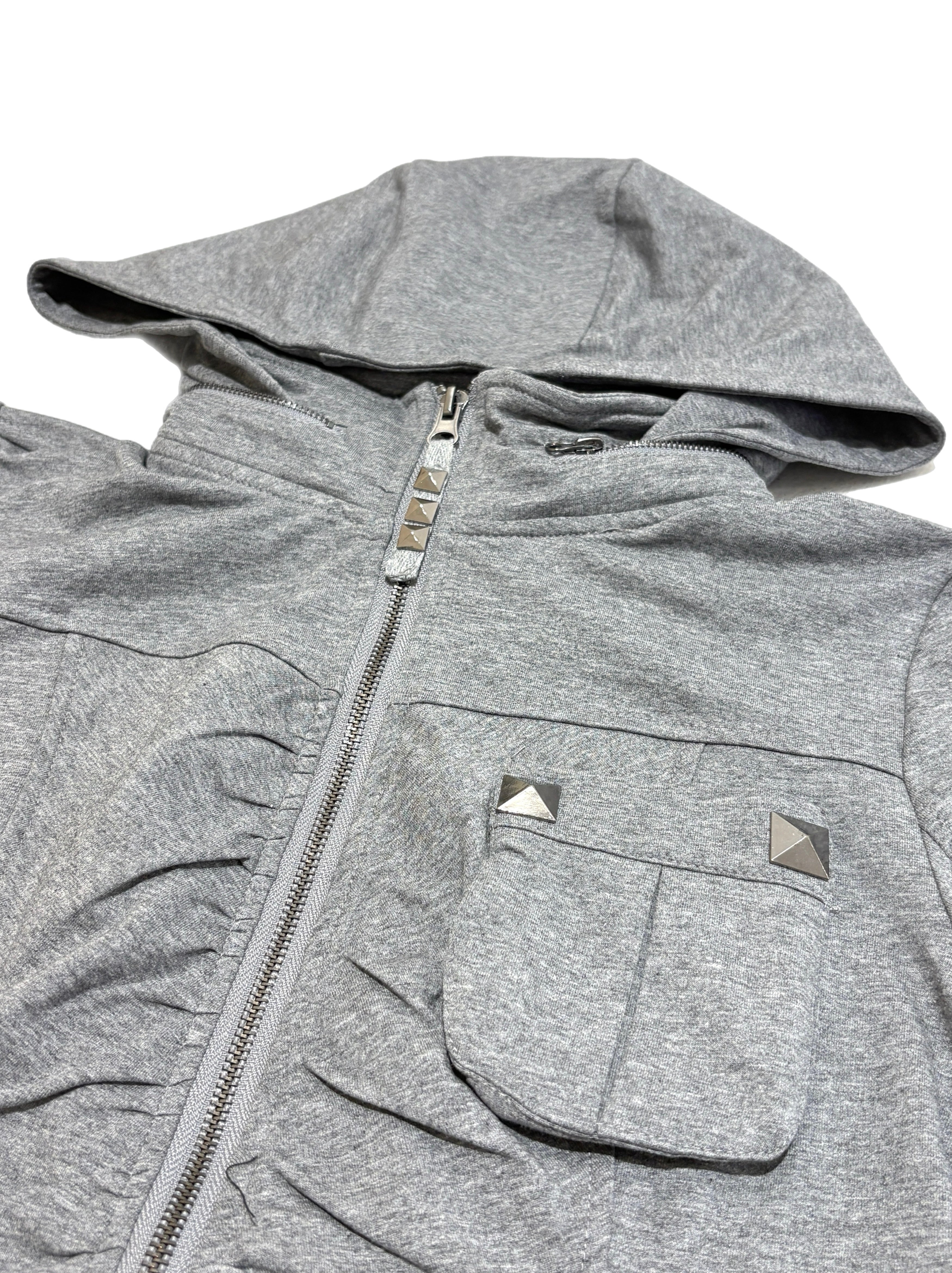 国際配送【BABY09】 Riot Shirring Zip Hoodie