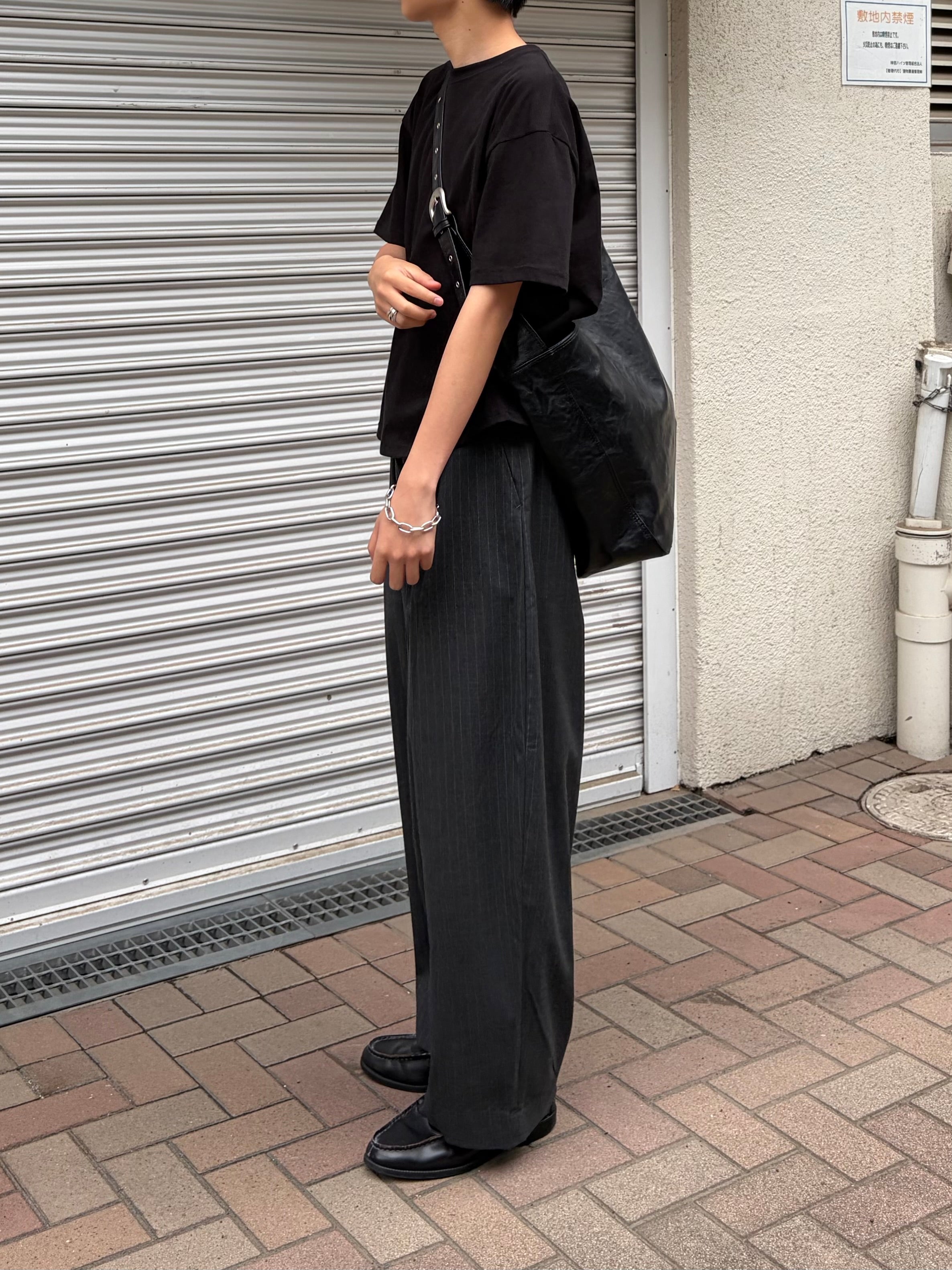 東京店WEB限定受注制【Chikashitsu +】cropped box tee (4color)