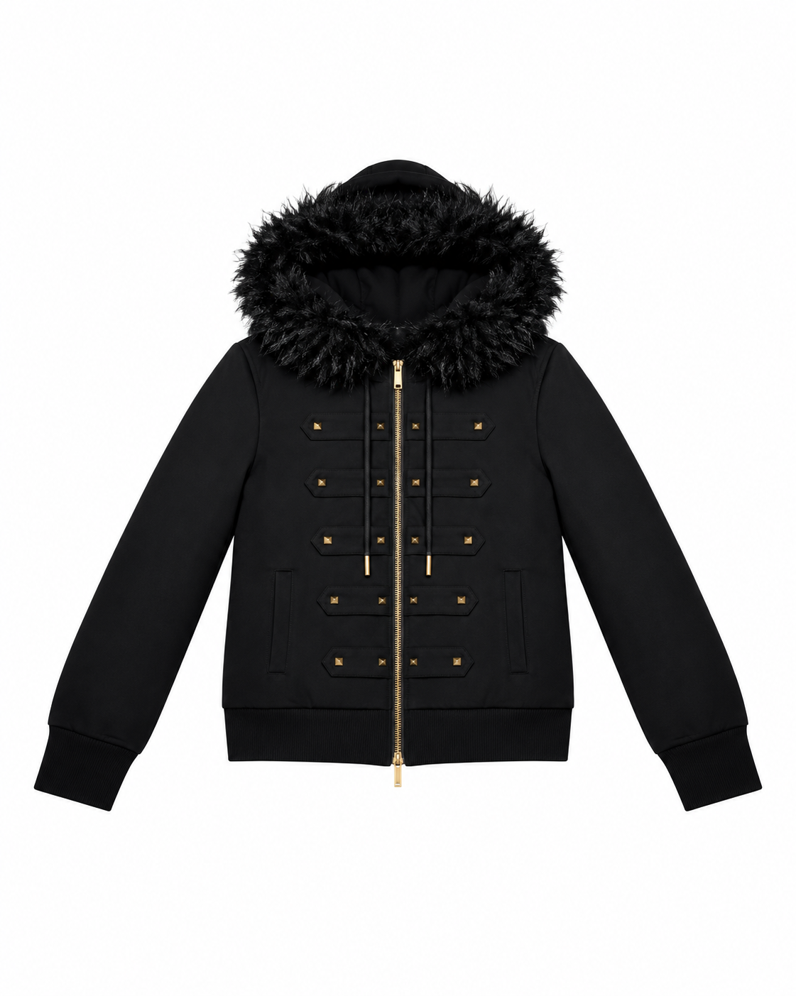 国際配送【Never mind the XU】Studded Napoleon Zip Hoodie