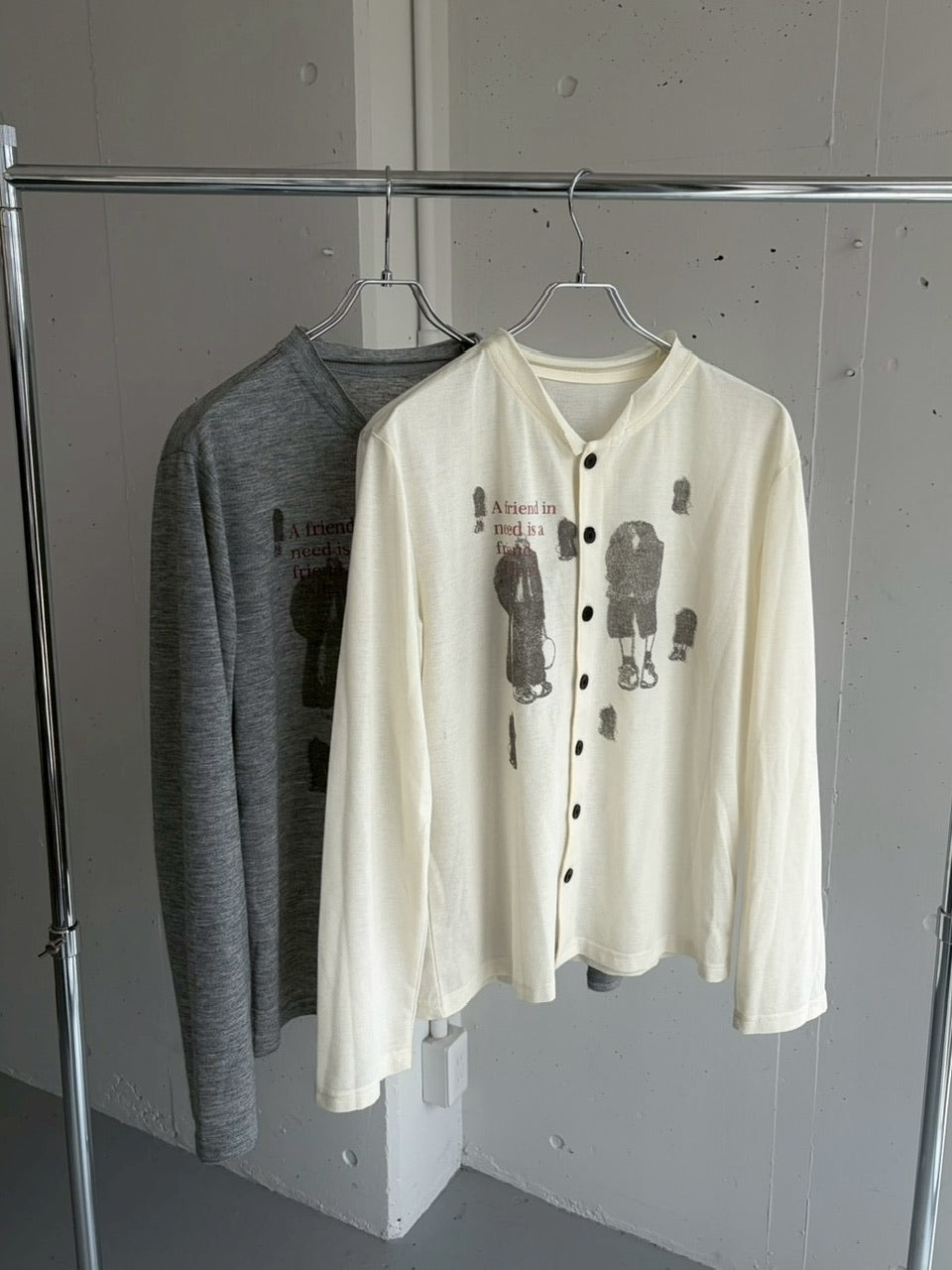 国際配送【LUV CODE】stand collar shirt (2color)