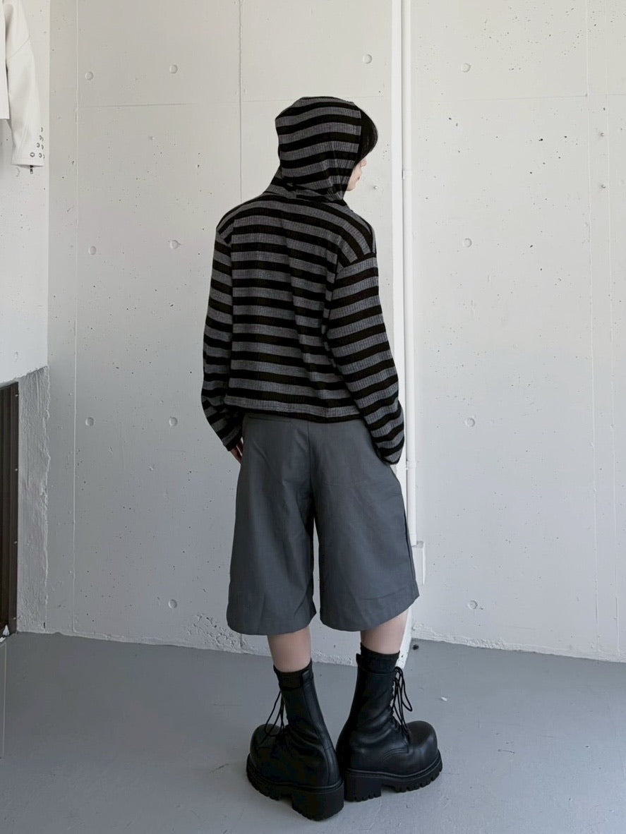 国際配送【LUV CODE】rivet bermuda pants (2color)