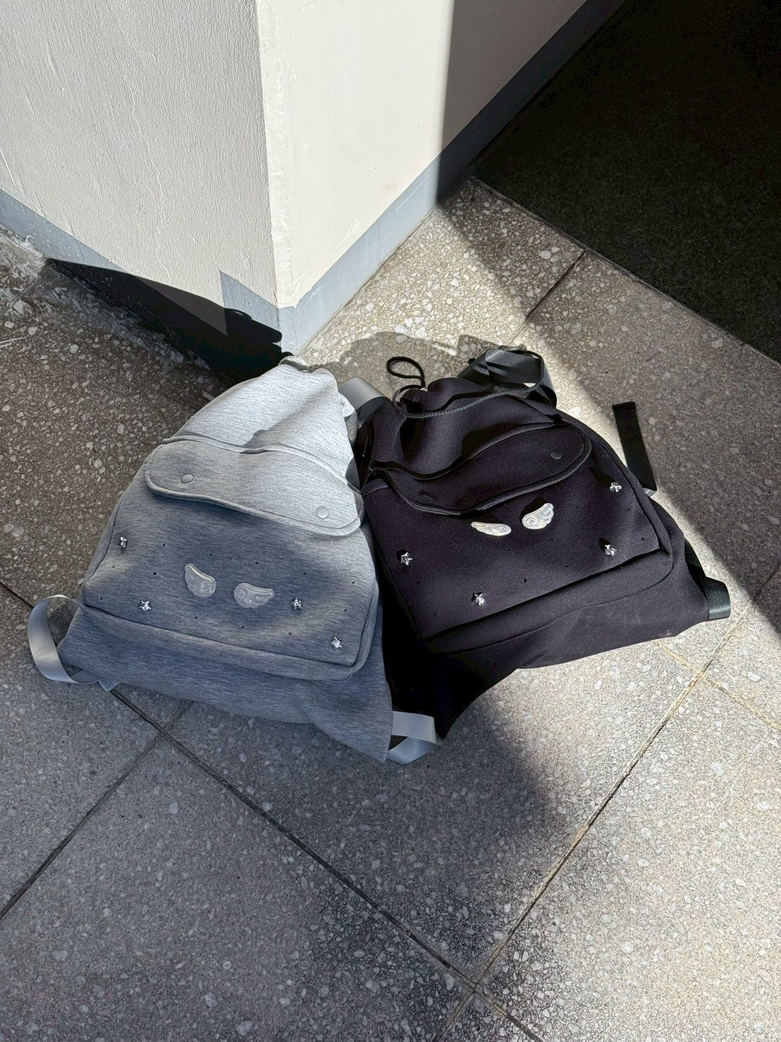 受注制【nmtc +】wing sweat knapsack 【エヌエムティーシープラス】ウィングスウェットナップサック (2color)