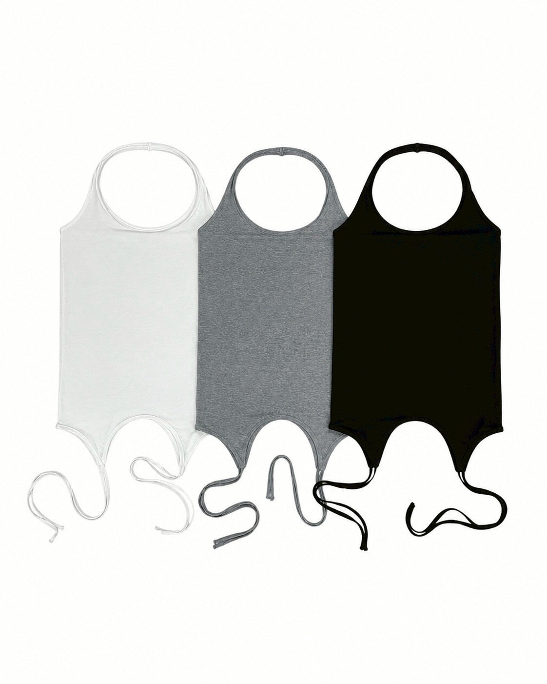受注制【nmtc+】Layered Halter Strap Tank Dress (3color)