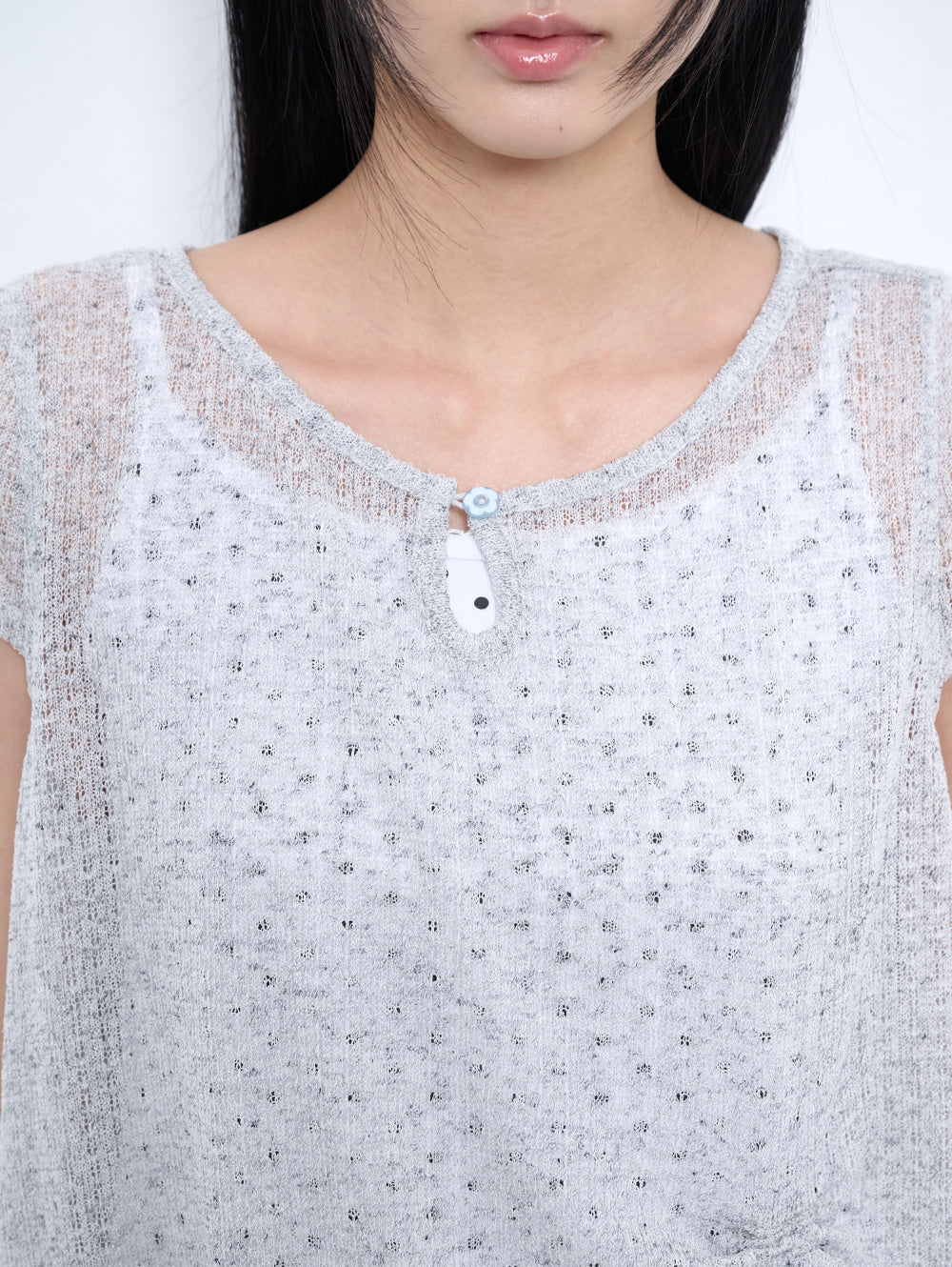 【TUOMIO】CROCHET MINI DRESS