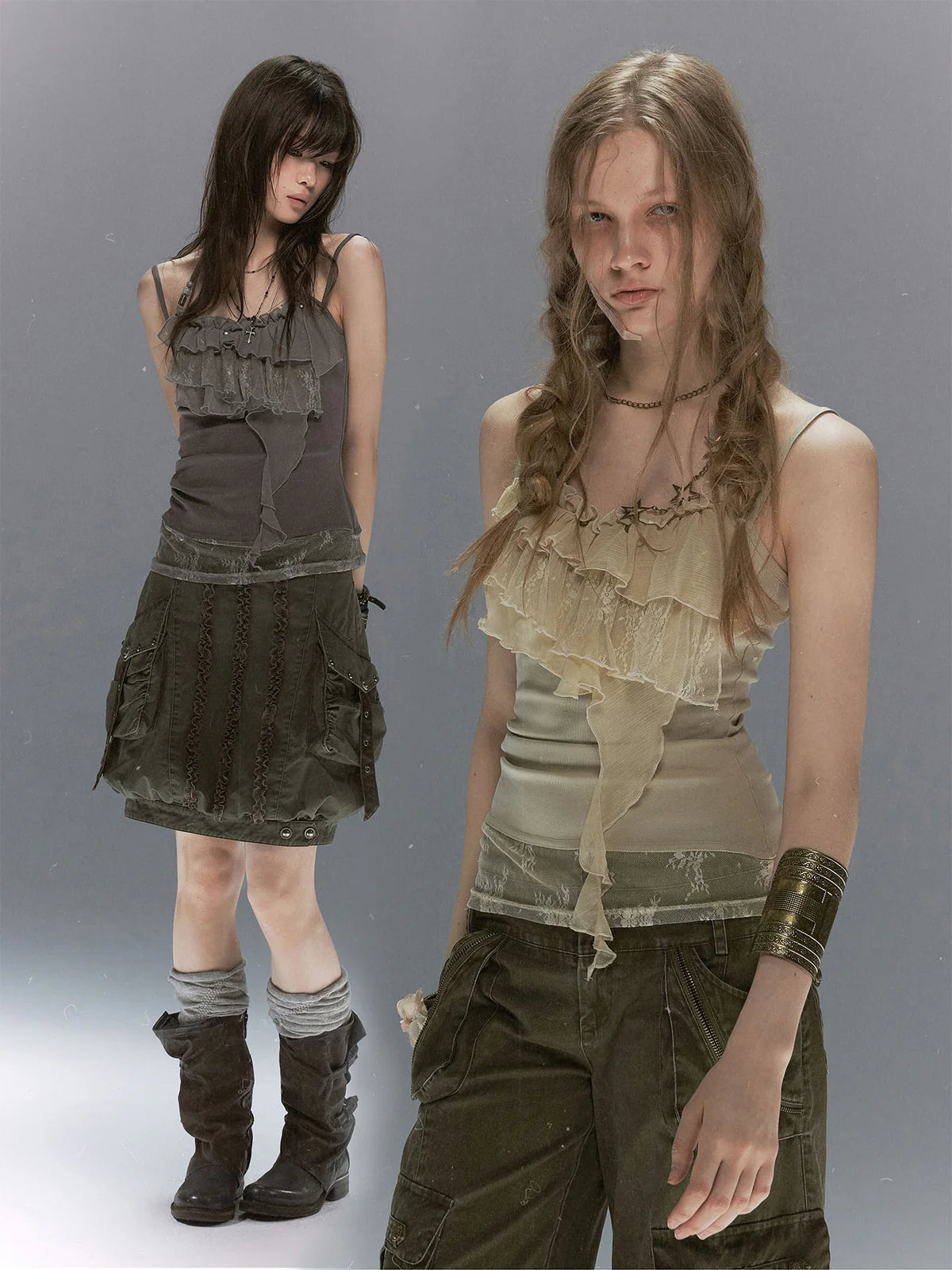 【Cest Nous】Lace beaded camisole