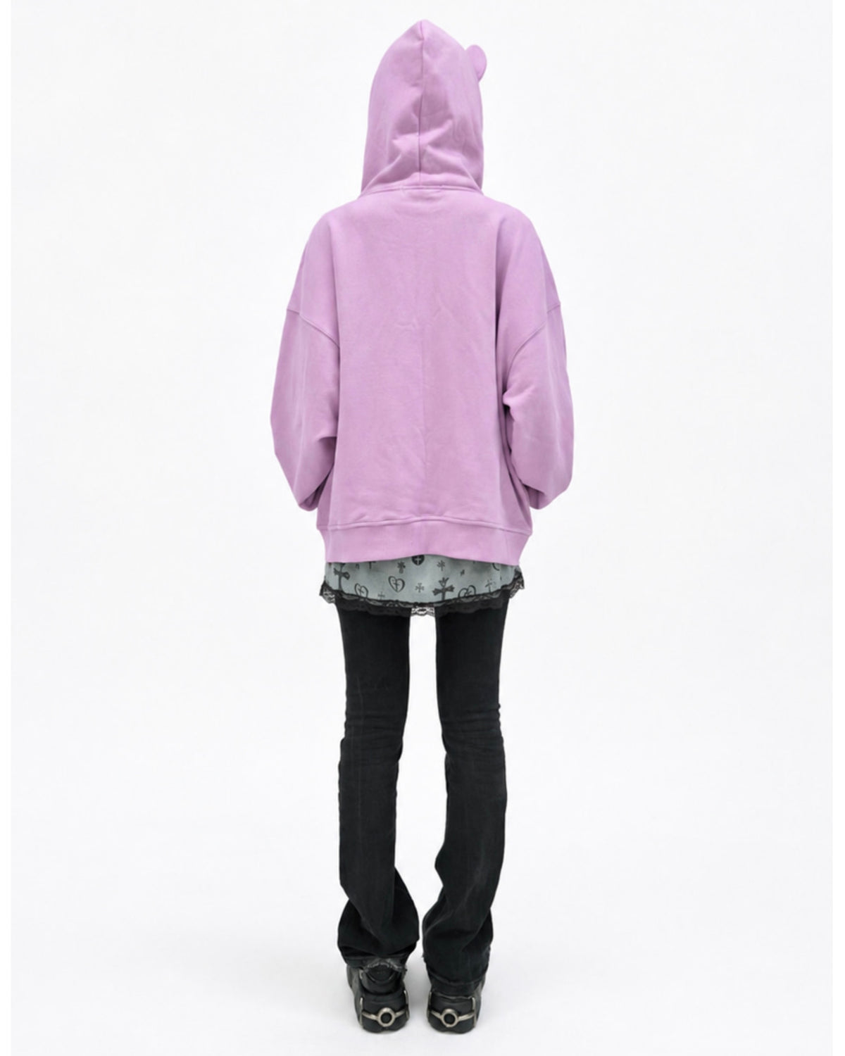 【runningHIGH】EAR ZIP UP HOODIE