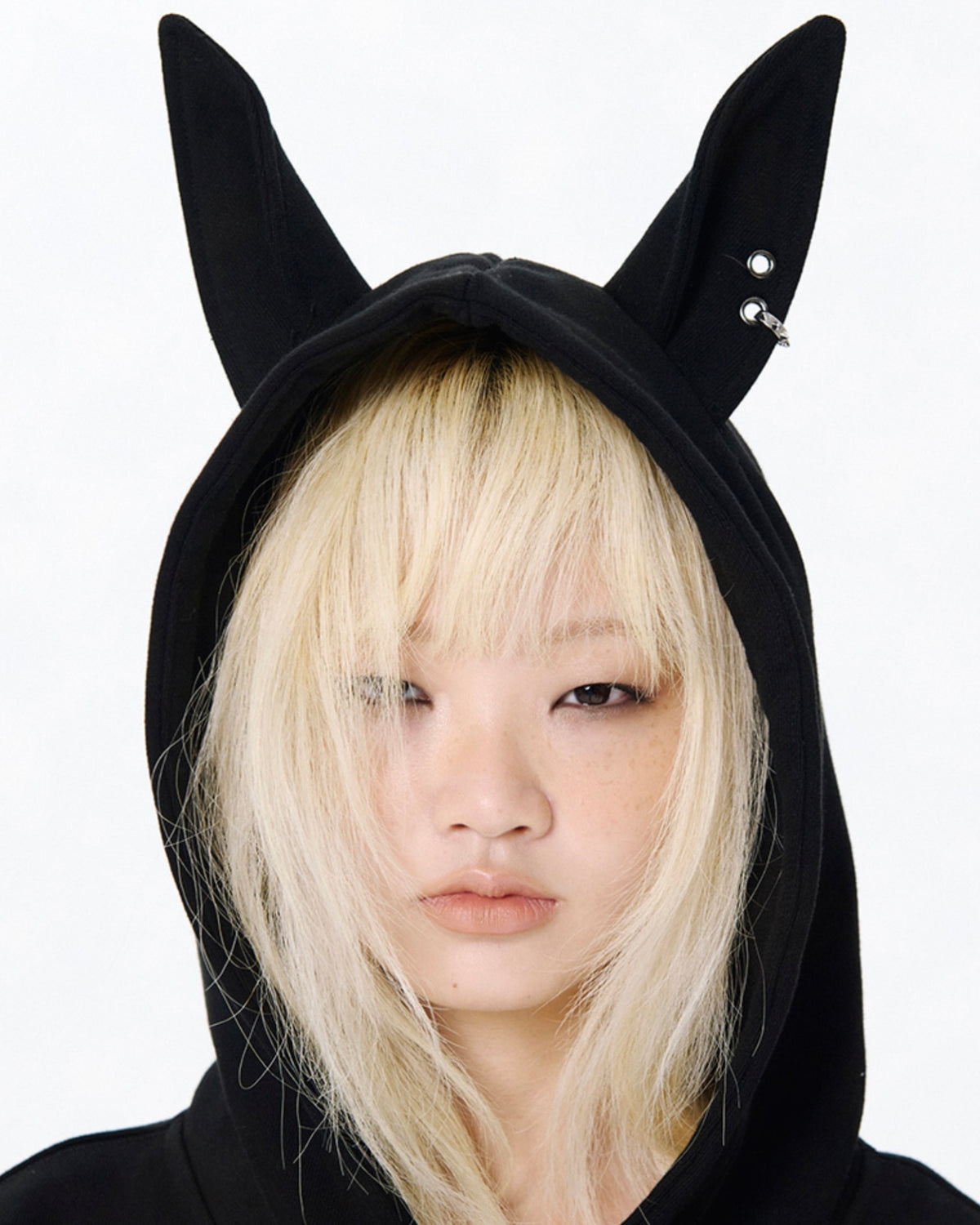 【runningHIGH】EAR ZIP UP HOODIE