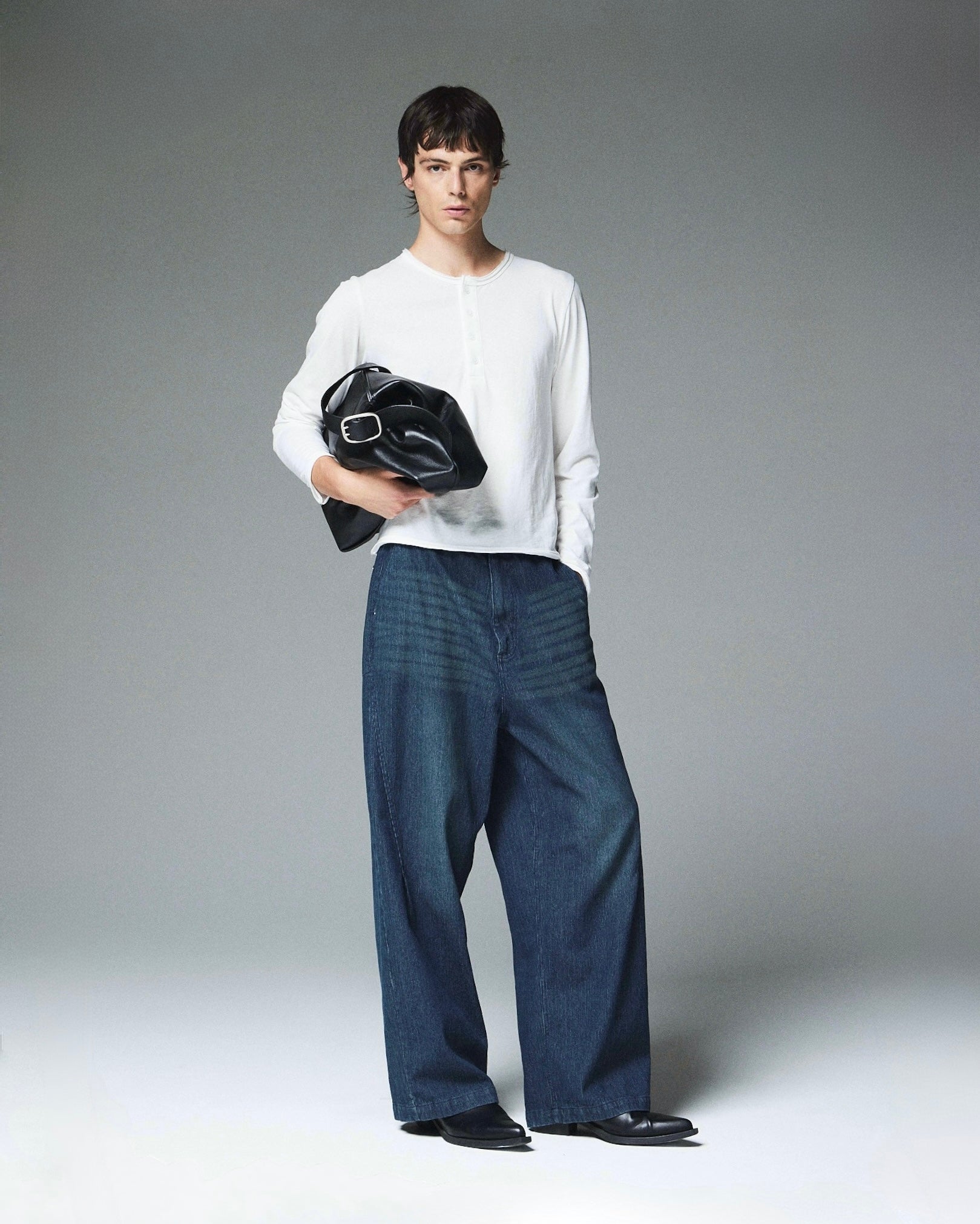 【CS】chain twill denim pants