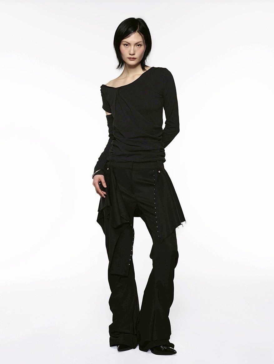 【ROCK CAKE】Bootcut Hook Skirt Pants