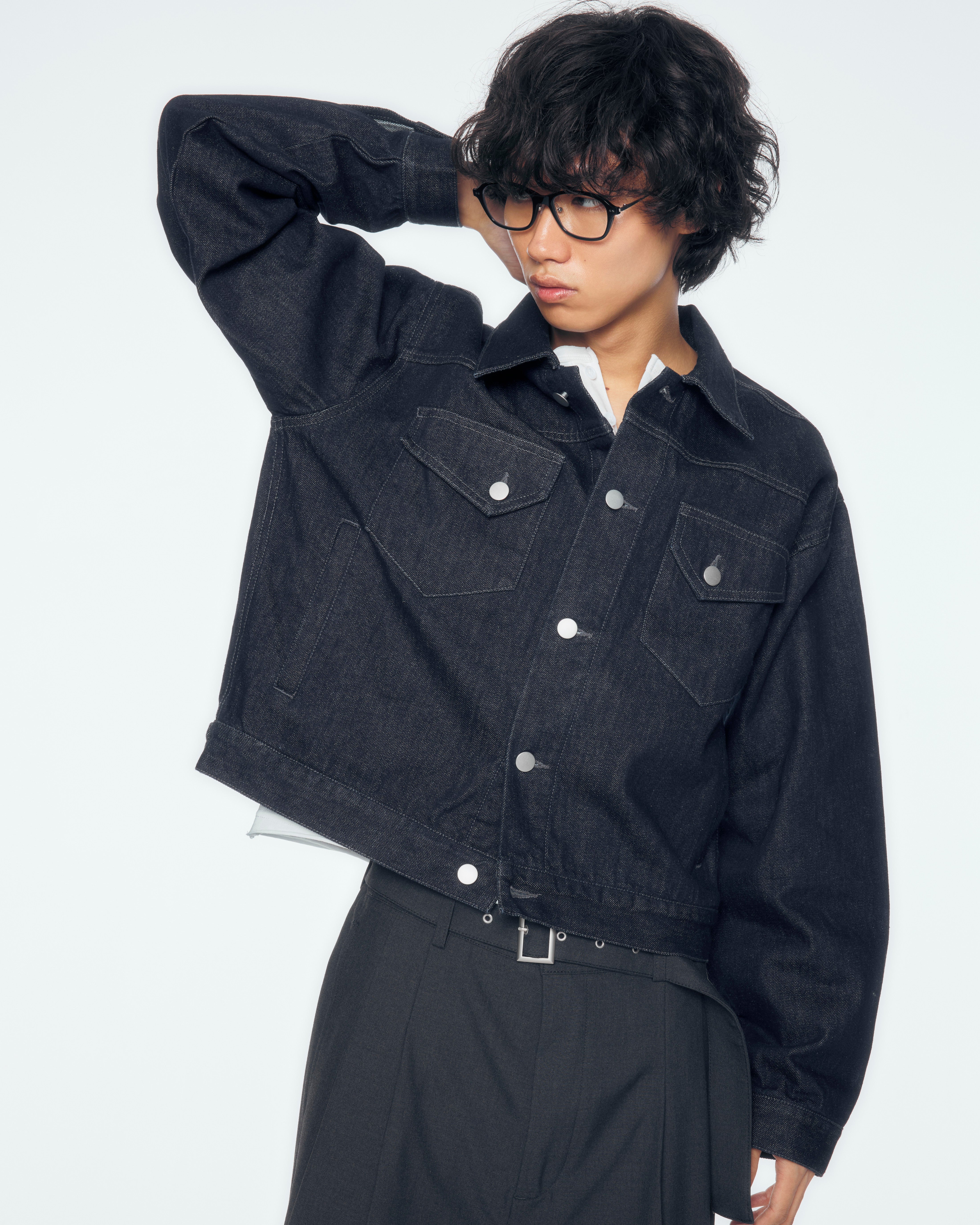 【CS】denim short jacket