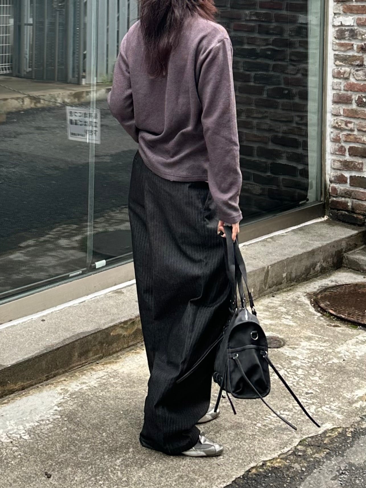 大阪店WEB限定受注制【Chikashitsu +】layered v-neck knit (3color)