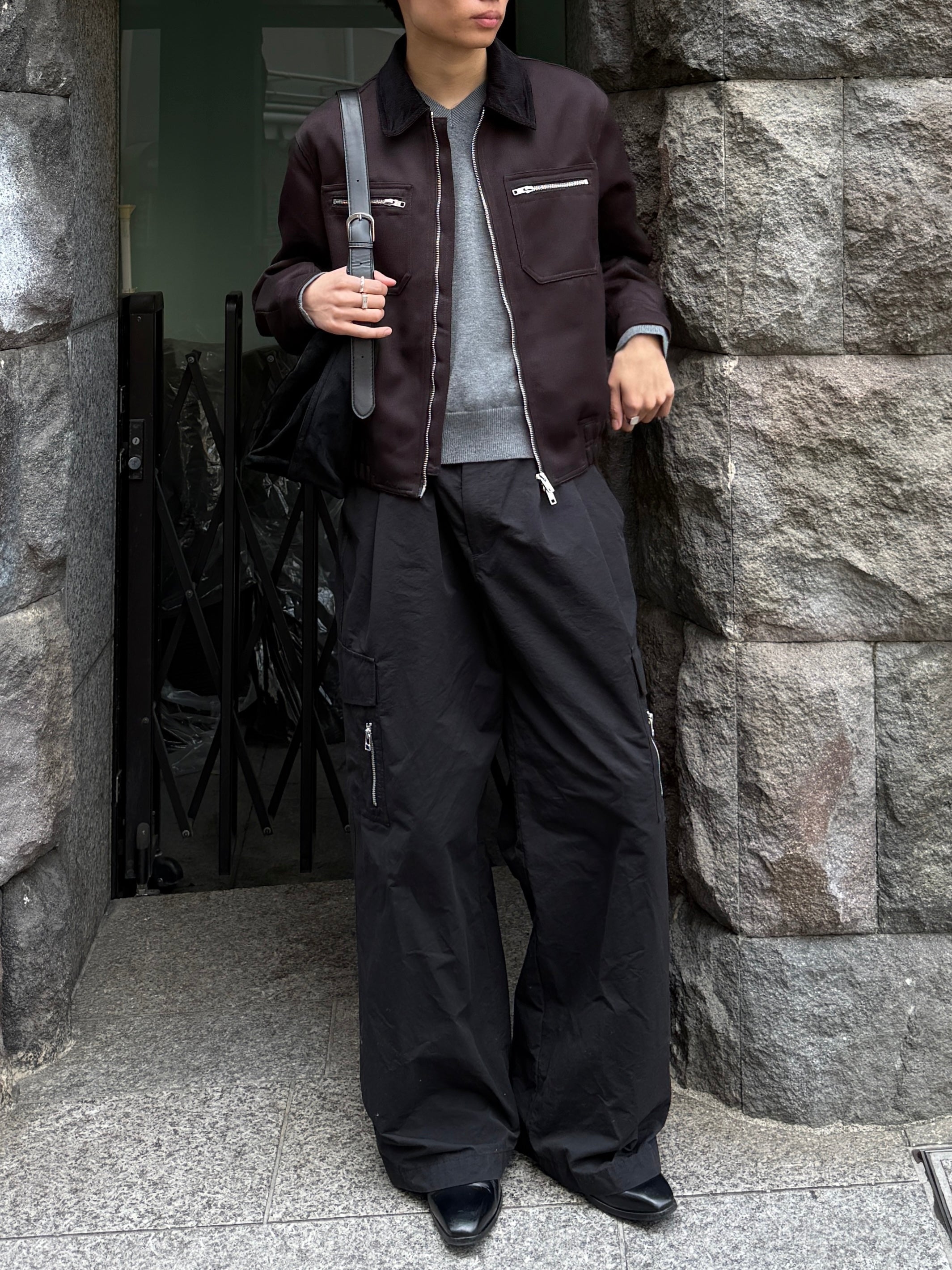 東京店WEB限定受注制【Chikashitsu +】Corduroy Collar Work Jacket (2color)
