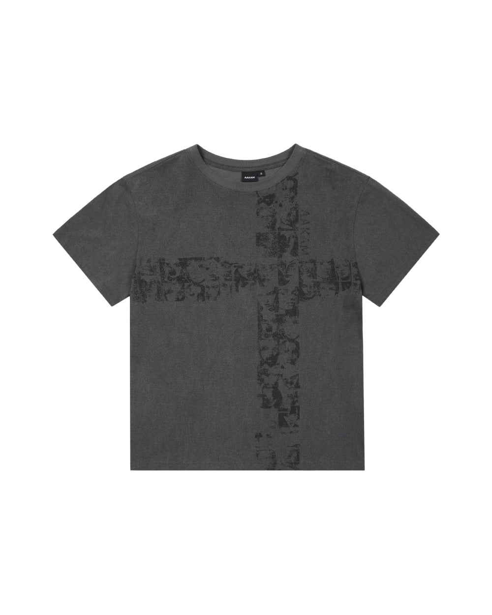 【AAKAM】Mosaic Cross Half Top