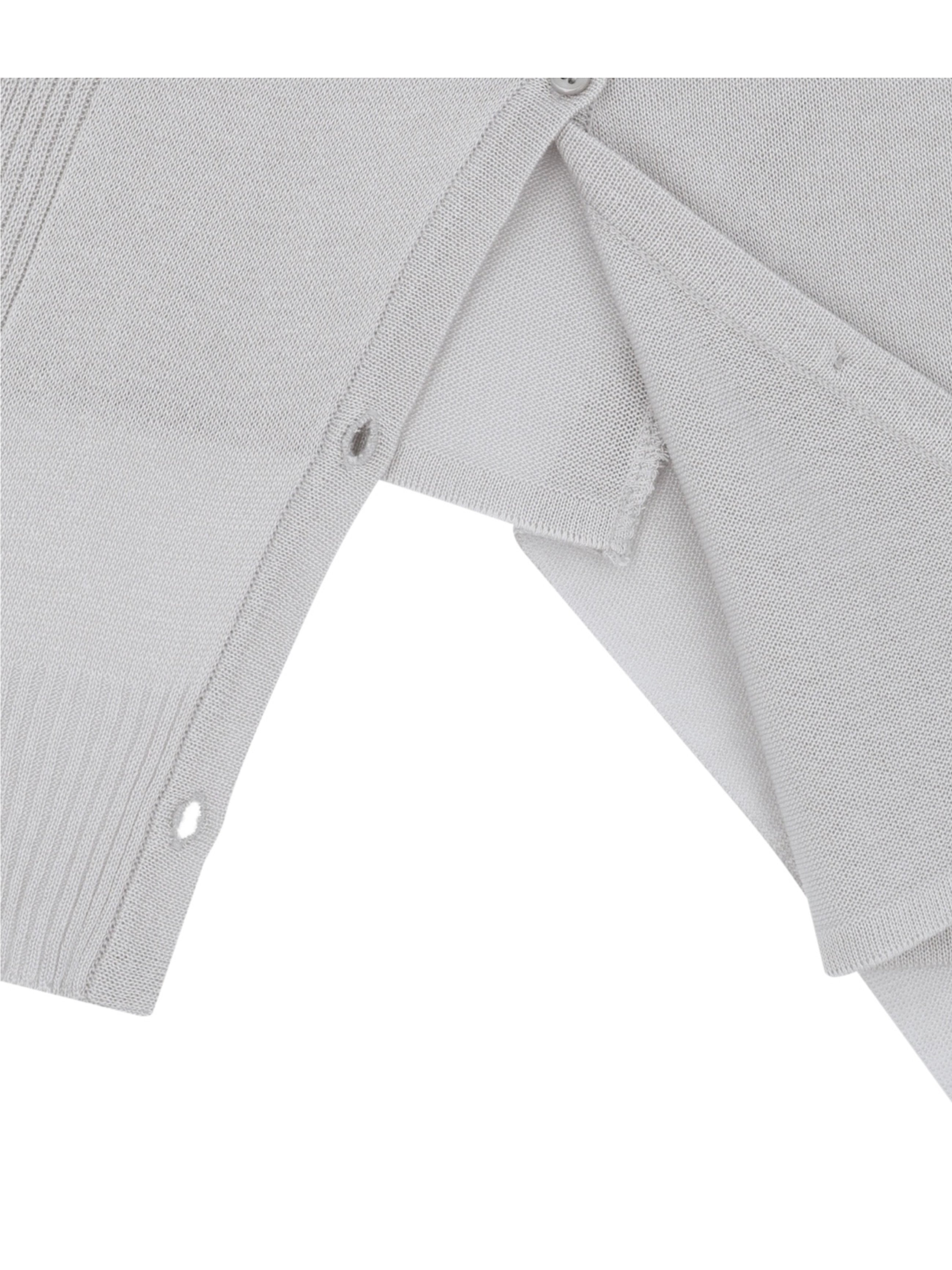 【OJOS】Detach Panel Knit Hoodie