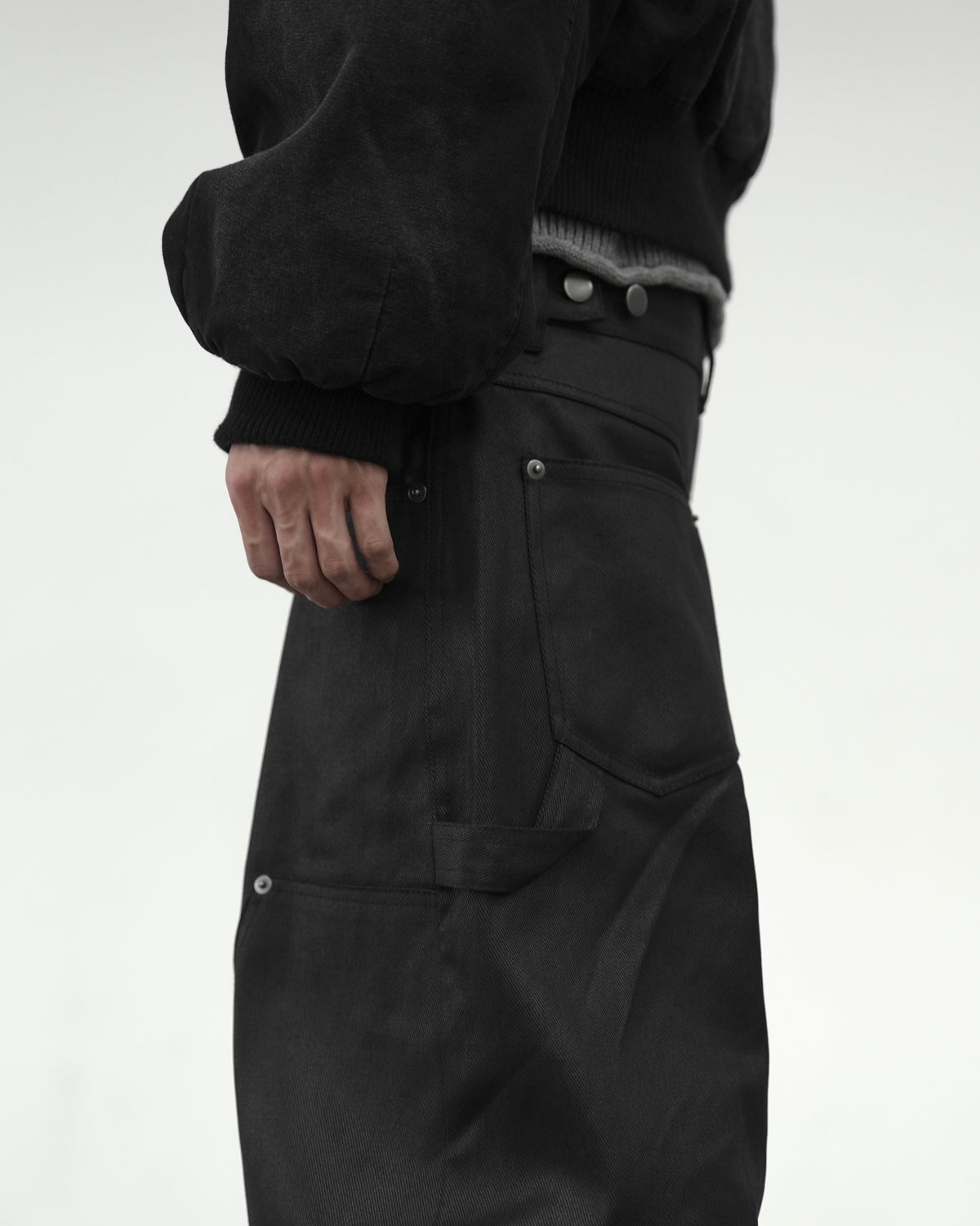 【CHIKASHITSU PLUS HIGH】Carbon coated double knee pants