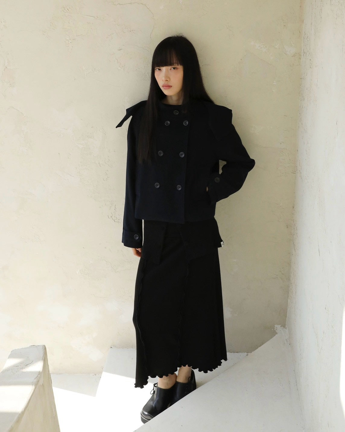 【Uglyshadow】SOFT HOODED COAT