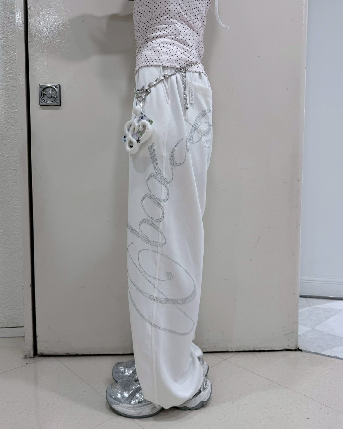 受注制【nmtc+】Neut Crystal Drawstring Pants (2color)
