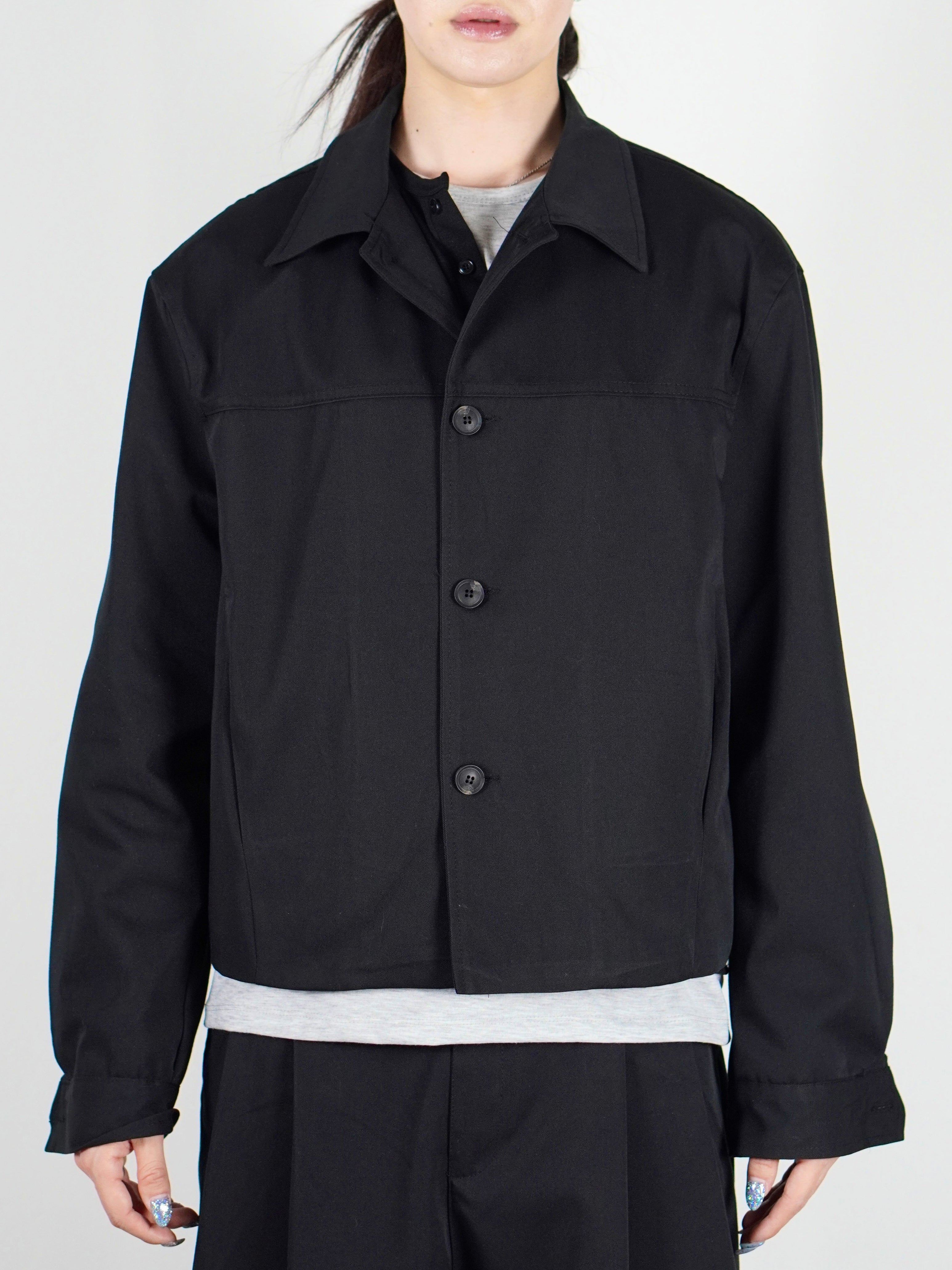 4/10 20:00発売 受注制【Chikashitsu +】cropped button jacket