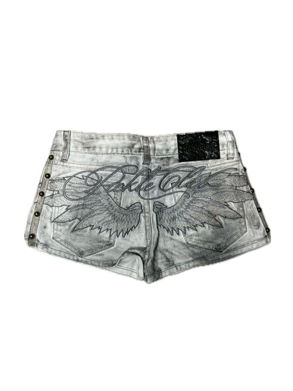 7/11 20:00発売　国際配送【BABY09】angel studs denim shorts (3color)