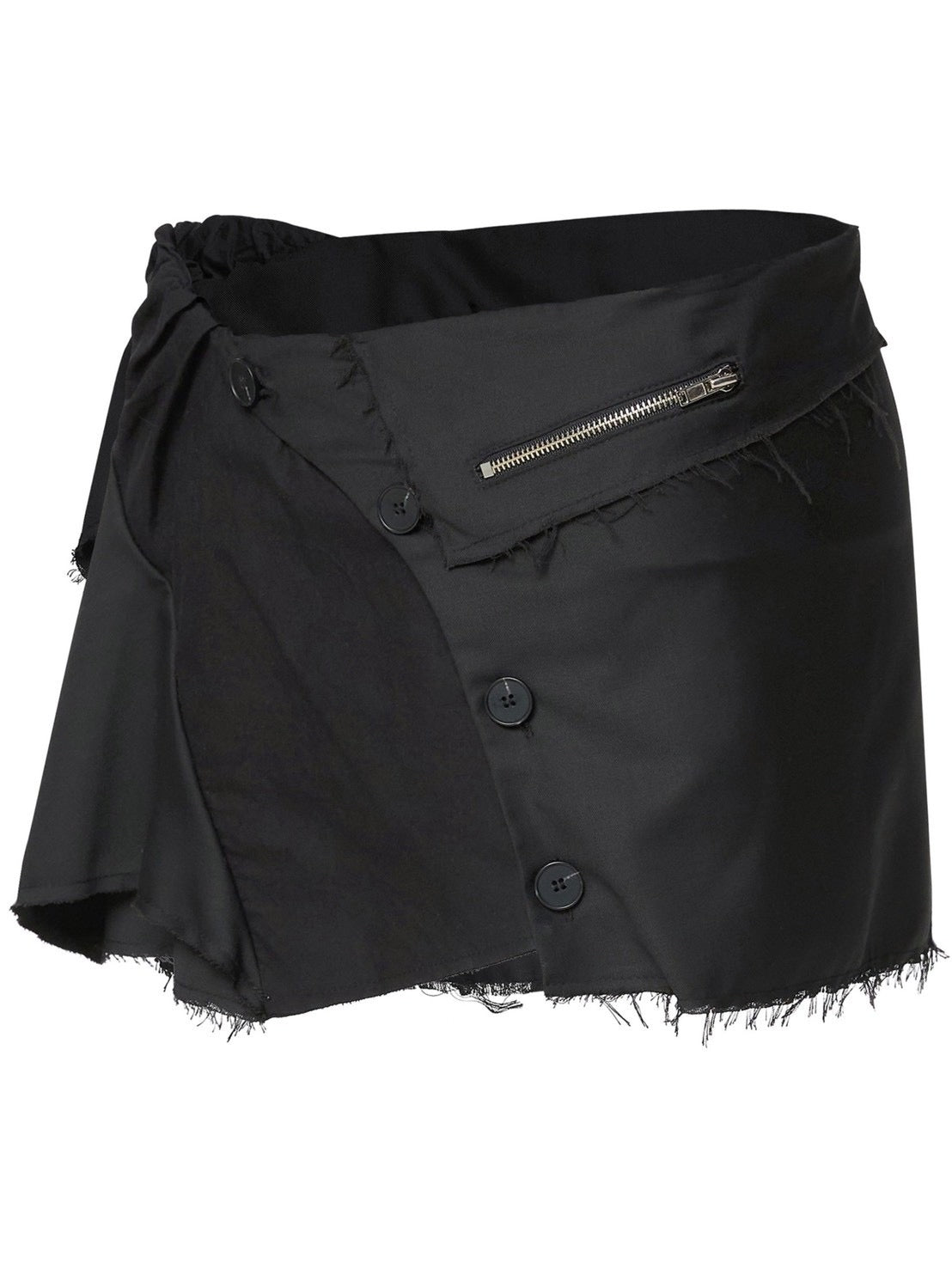 6/22 21:00発売【FLAREUP】Asymmetrical Layered Mini Skirt