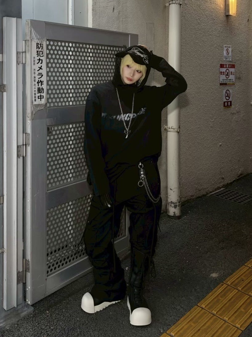 国際配送【Never mind the XU】washed long sleeve (2color)