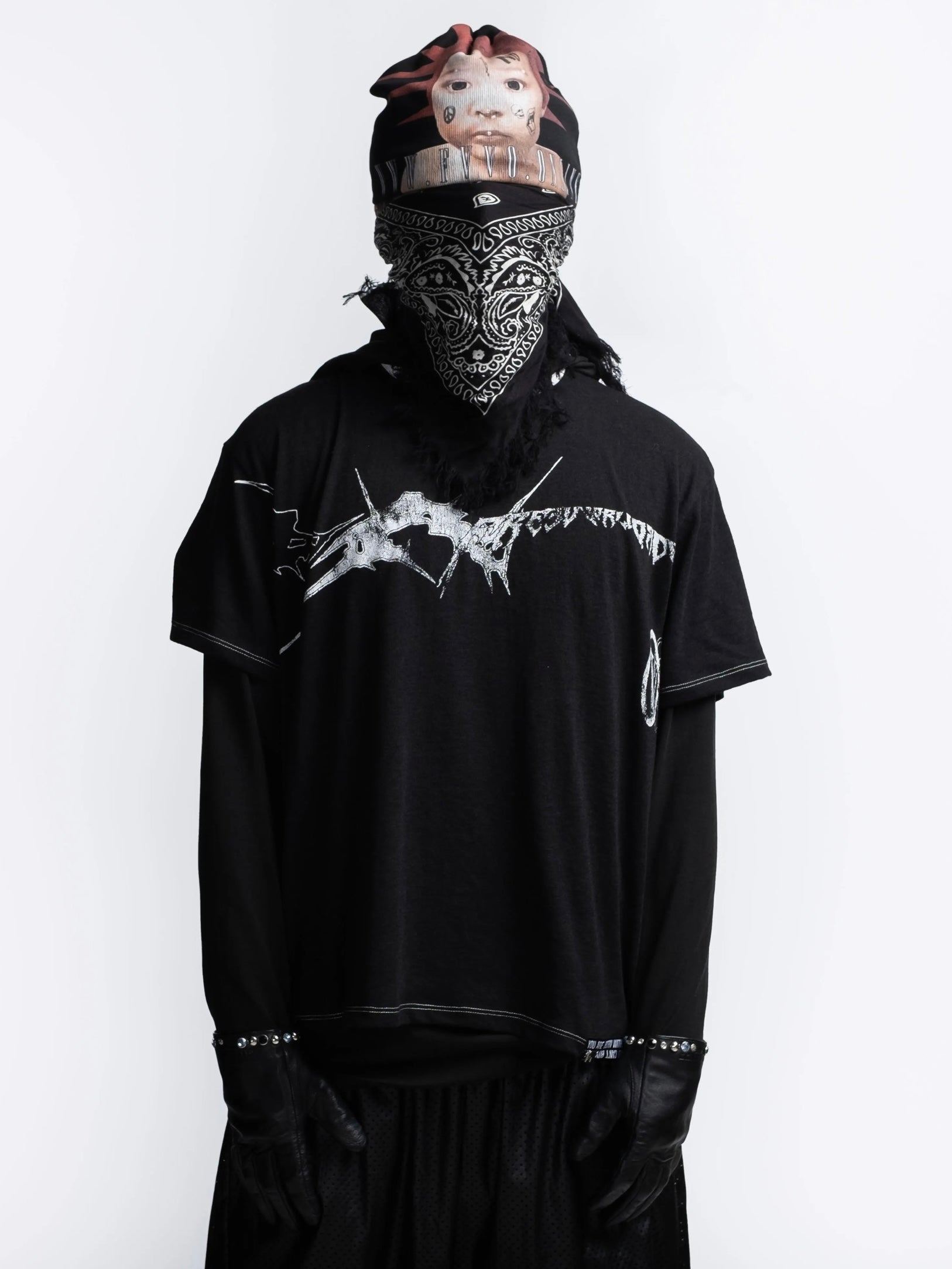 【F.V.V.O】Parody Graphic Ringer Tee