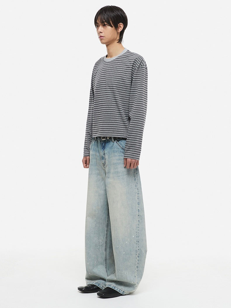【DNSR】Painting Curved Denim Pants