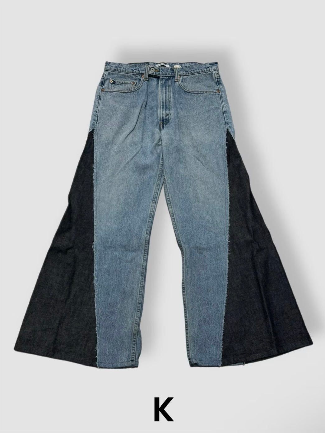 【Re +】newold docking flare denim pants (blue)