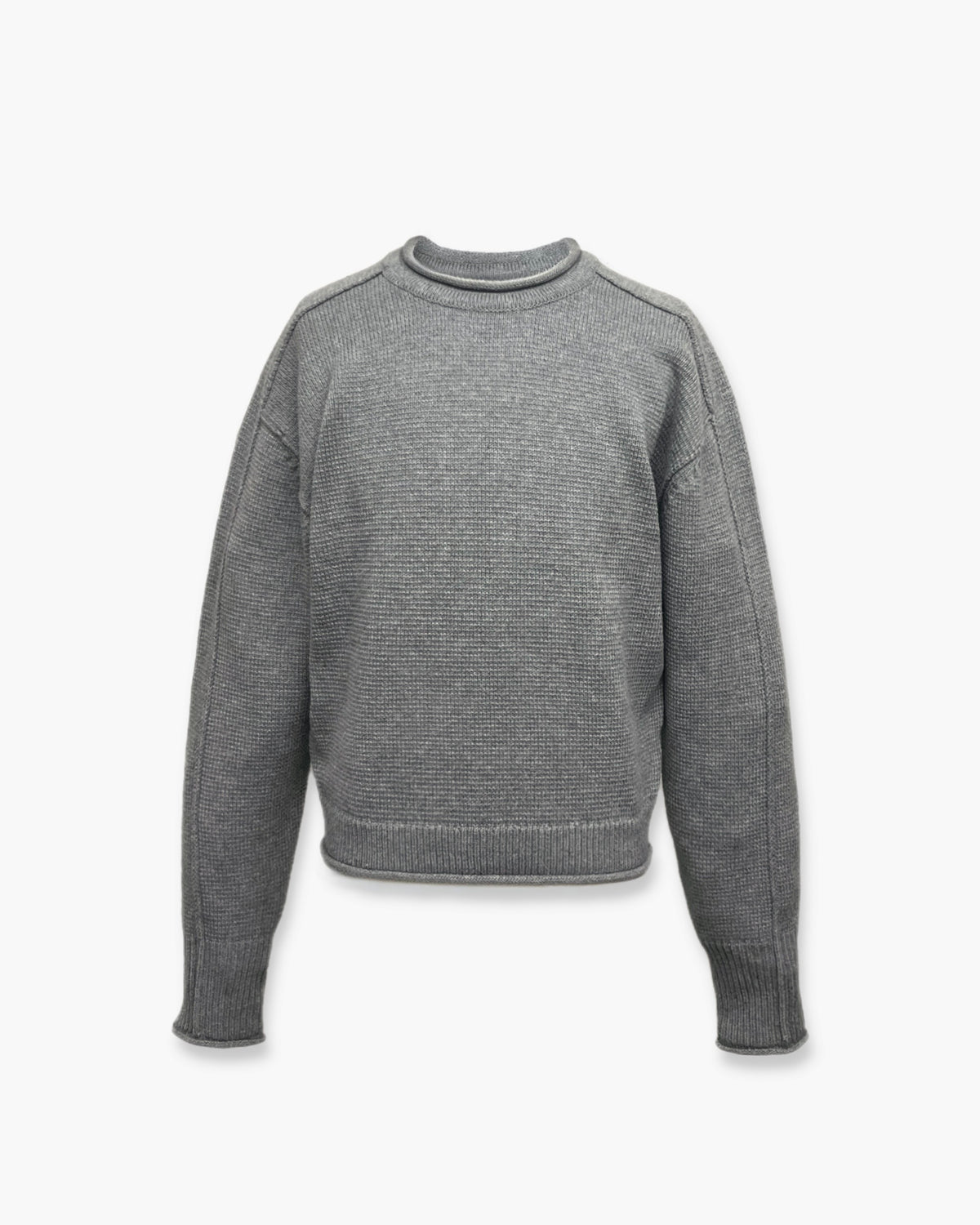 【CHIKASHITSU PLUS HIGH】Contour roll knit sweater (2color)