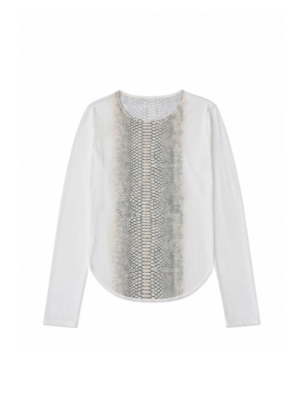 国際配送【Never mind the XU】vintage python sheer long sleeve (2color)