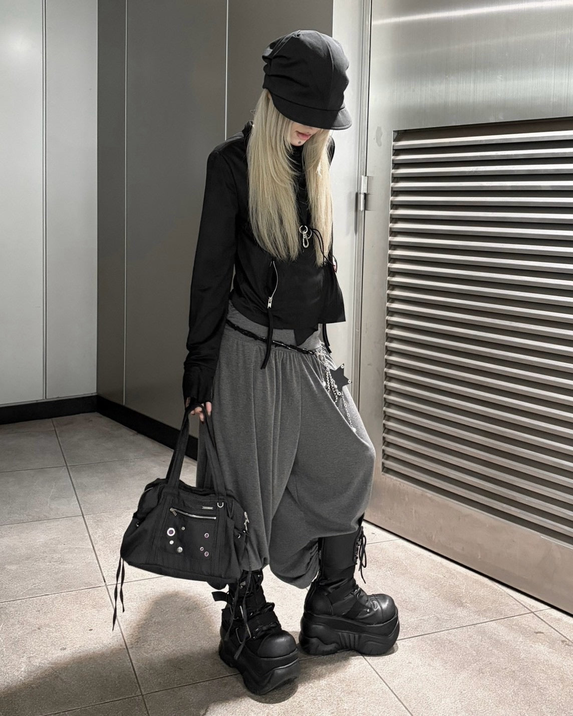 受注制【nmtc+】sweat sarouel pants (3color)