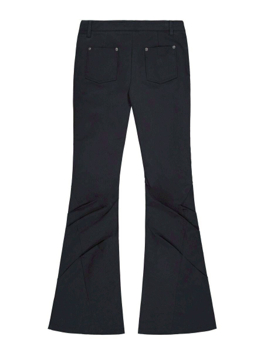 【ROCK CAKE】Asymmetry Waist Flare Pants