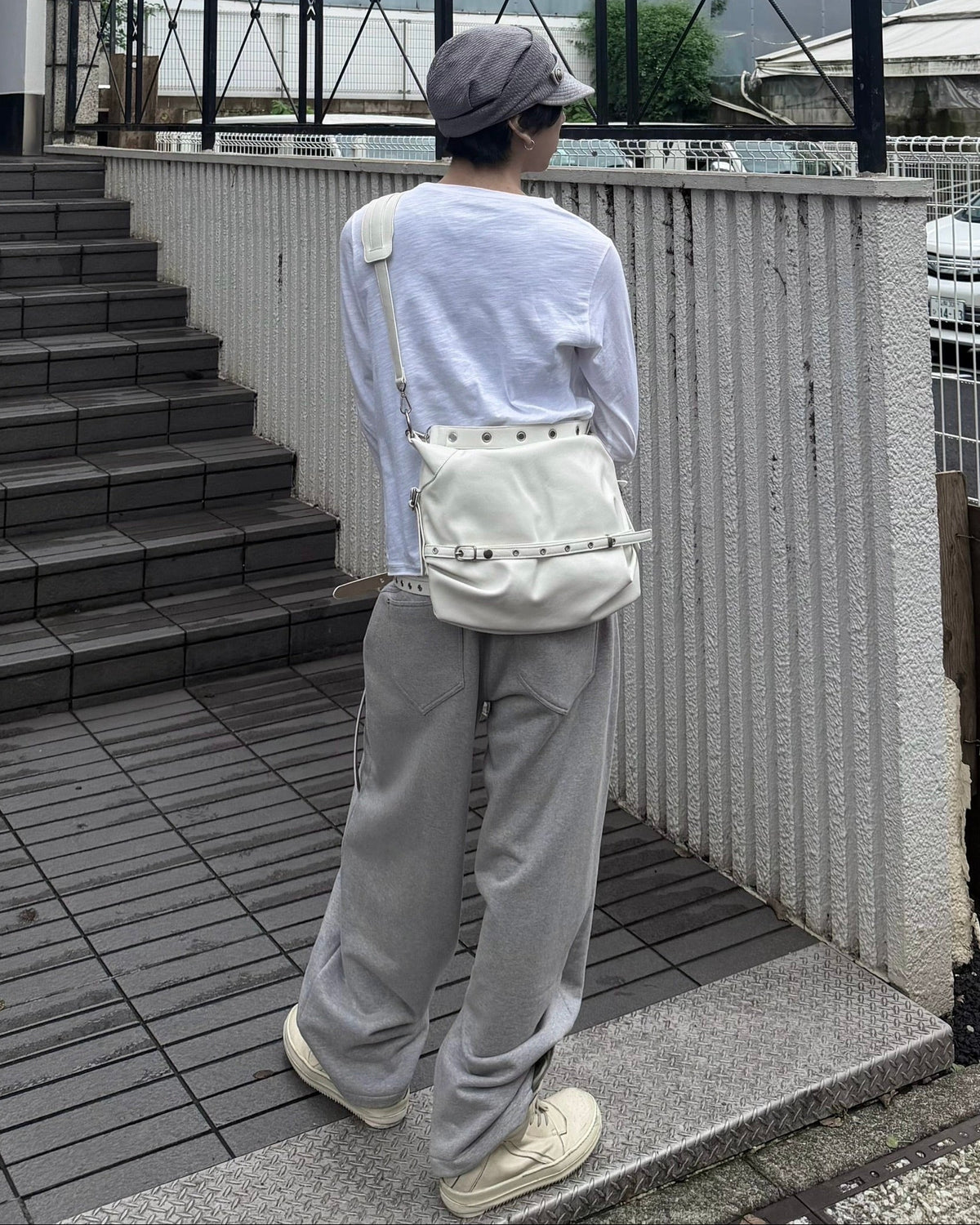 受注制【nmtc+】Curved Seam Wide Sweat Pants (2color)