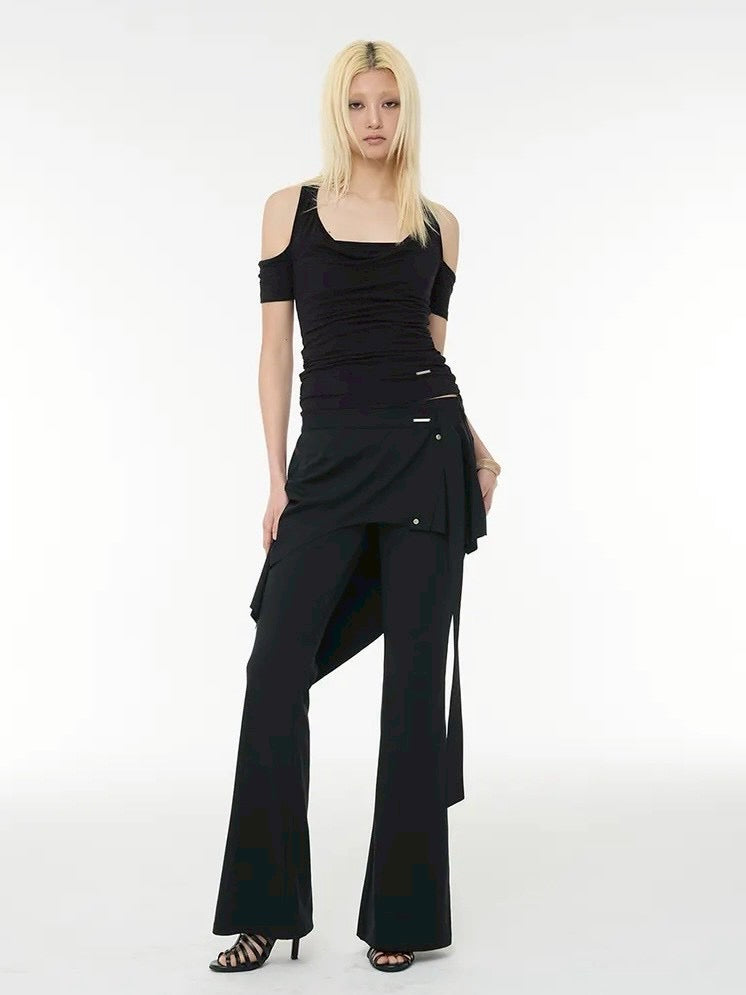 【ROCK CAKE】Wrap Skirt Leggings Pants