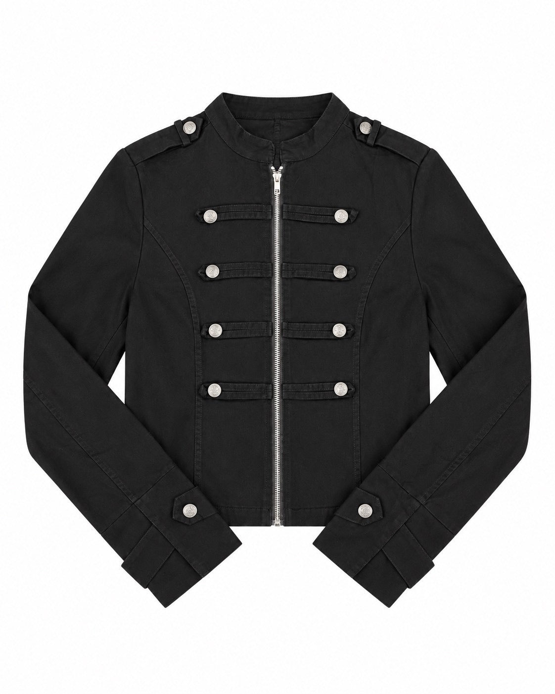 受注制【Never mind the XU】Napoleon grunge denim jacket (2color)