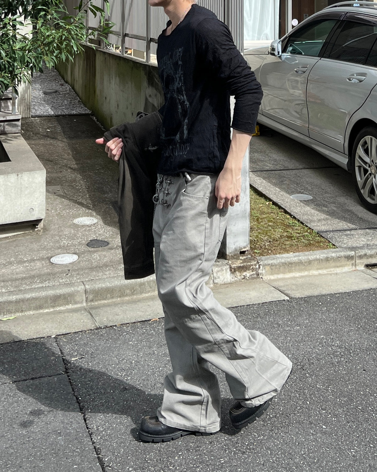 大阪店WEB限定受注制【Chikashitsu +】triple hook dyed  pants (2color)