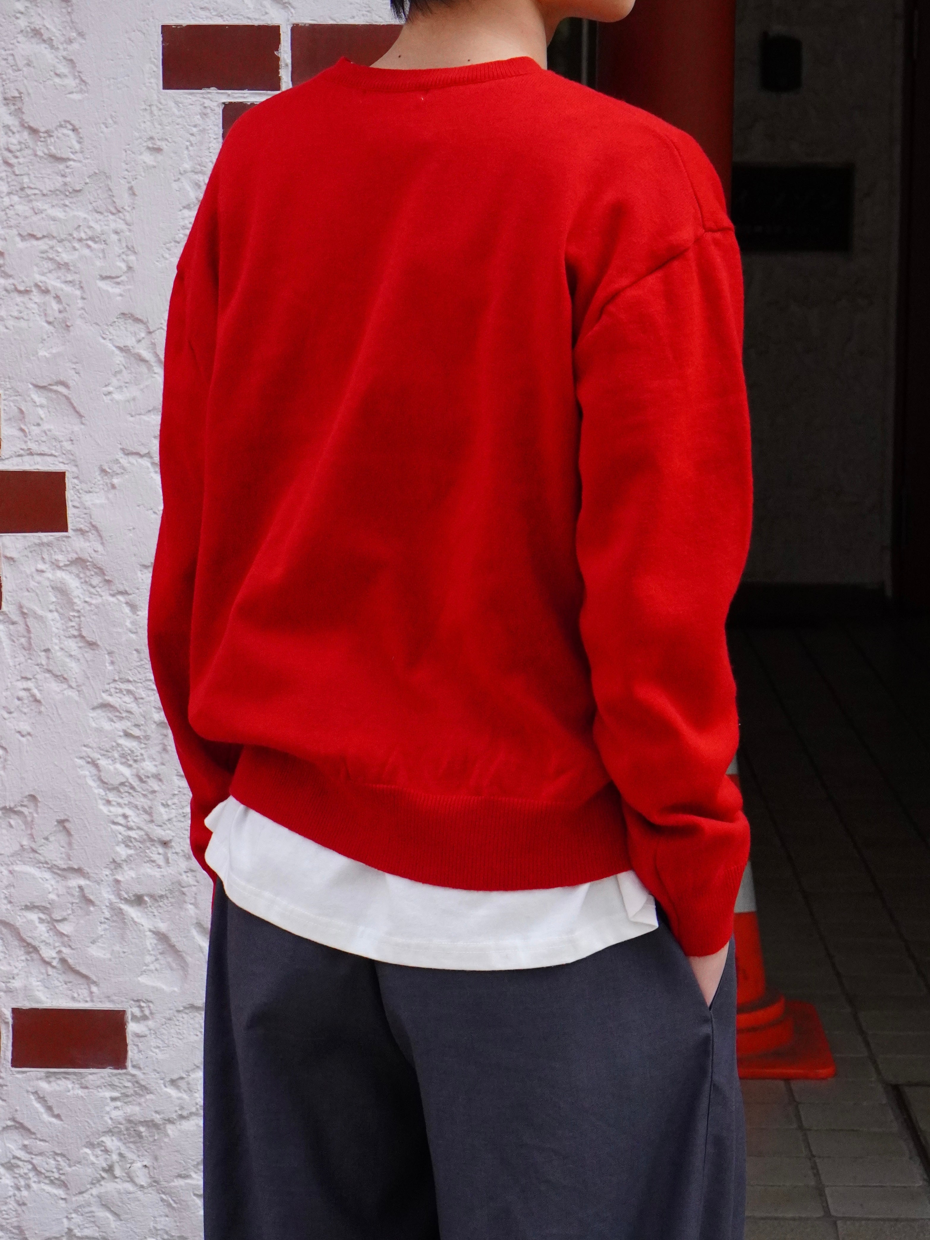 東京店WEB限定【Chikashitsu +】cropped vneck knit (3color)