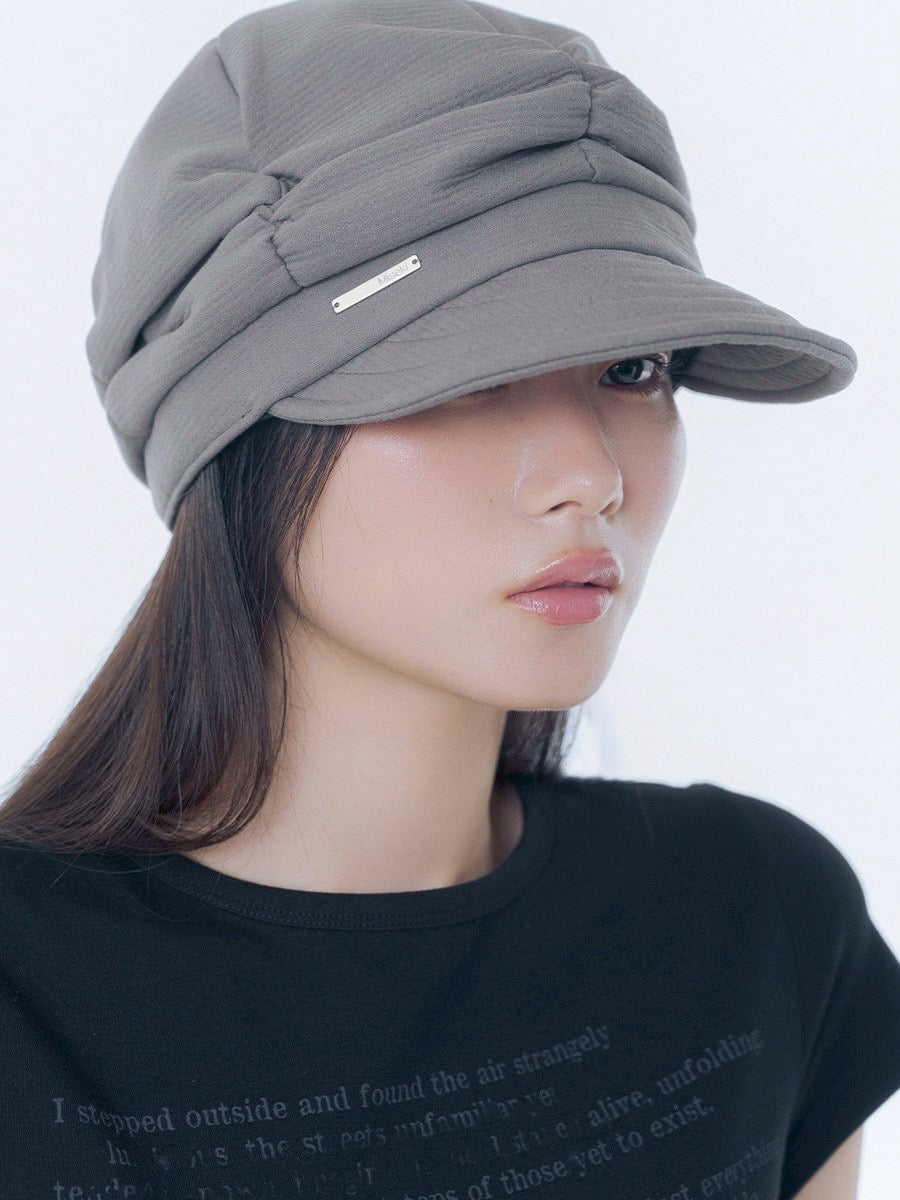 【Miseki seoul】Pleats shirring cap