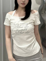 【nmtc+】Bijou Halter Layered Tee (3color)