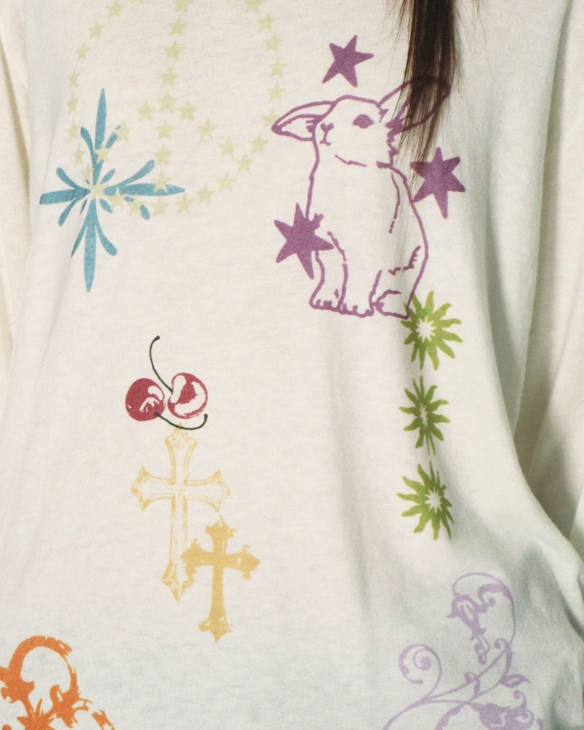 【CRANK】TATOO LAYERED TOP